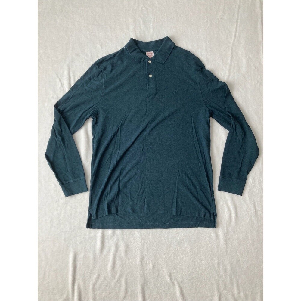 Brooks Brothers 1818 Green Performance Polo Supima Cotton Men's L Original Fit